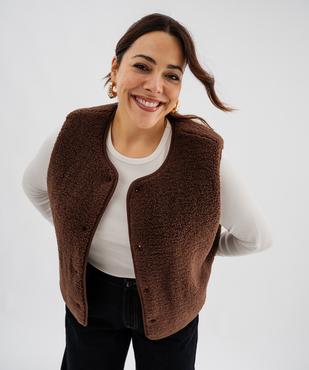 Gilet sans manches réversible femme grande taille vue1 - GEMO 4G GT - GEMO
