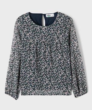 Blouse en voile à manches longues fille vue1 - GEMO 4G FILLE - GEMO
