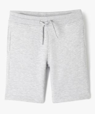 Bermuda en maille avec intérieur molletonné garçon vue1 - GEMO (ENFANT) - GEMO