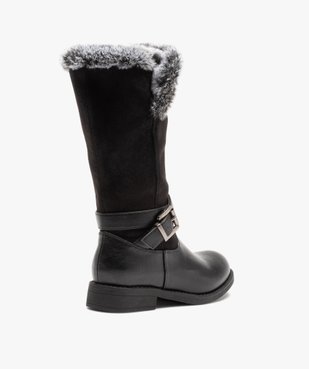 Bottes fille à col fourré et bride décorative vue4 - GEMO (ENFANT) - GEMO