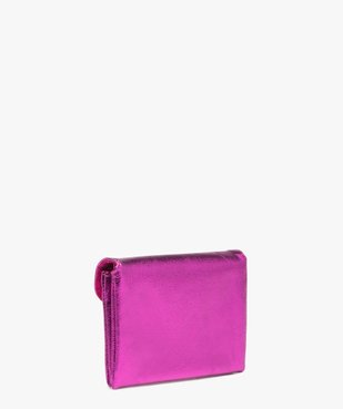 Porte-monnaie femme métallisé forme enveloppe vue2 - GEMO (ACCESS) - GEMO