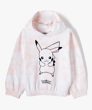 Sweat fille à capuche avec motif Pikachu - Pokemon vue2 - POKEMON - GEMO