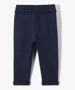 Pantalon de jogging avec pinces bébé fille vue3 - GEMO 4G BEBE - GEMO