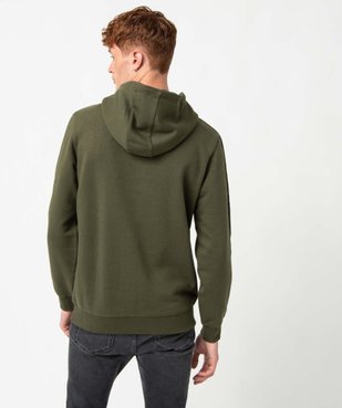 Sweat homme à capuche avec inscriptions vue3 - GEMO (HOMME) - GEMO