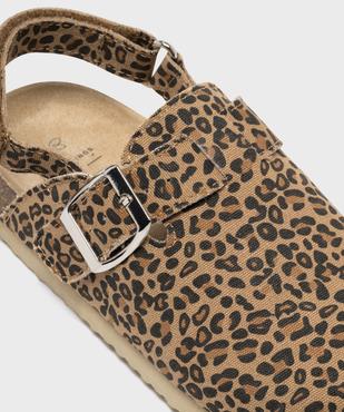Sabots en toile à motif léopard avec bride arrière fille - Lovely Wings vue6 - LOVELY WINGS - GEMO