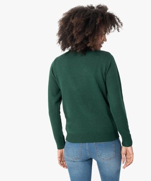 Pull de Noël femme à sequins et leds vue3 - GEMO(FEMME PAP) - GEMO