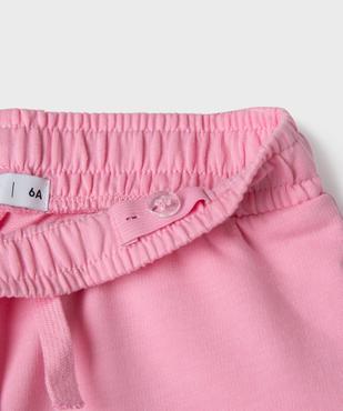 Short ample en maille French Terry fille vue3 - GEMO 4G FILLE - GEMO