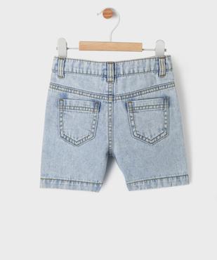 Short en jean avec taille ajustable bébé garçon vue4 - GEMO(BEBE DEBT) - GEMO