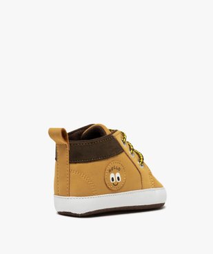 Chaussons de naissance bébé garçon style boots à lacets vue4 - GEMO 4G BEBE - GEMO