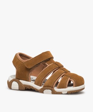 Sandales garçon unies à bout fermé vue2 - Nikesneakers (ENFANT) - Nikesneakers