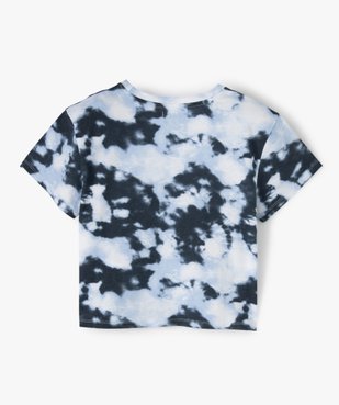 Tee-shirt fille imprimé avec inscriptions brodées vue3 - GEMO (JUNIOR) - GEMO