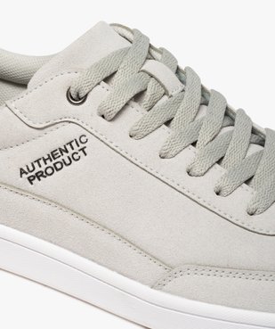 Tennis homme suédées à lacets style skateshoes vue6 - GEMO (SPORTSWR) - GEMO