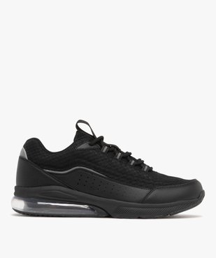 Baskets homme running en mesh renforcé avec semelle à bulle d'air vue2 - 5 MILES - GEMO