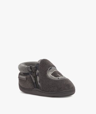 Chaussons bébé garçon semi-montants zippés - Isotoner vue2 - ISOTONER - GEMO