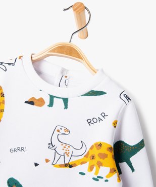 Sweat en molleton doux avec motifs bébé garçon vue2 - GEMO(BEBE DEBT) - GEMO