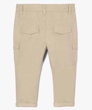 Pantalon bébé garçon en toile avec poches à rabat vue4 - GEMO(BEBE DEBT) - GEMO