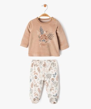 Pyjama 2 pièces avec motif raton laveur bébé - Petit Béguin vue1 - PETIT BEGUIN - GEMO