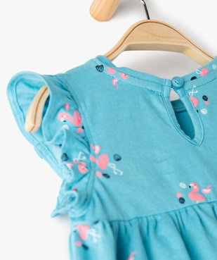 Robe bébé fille ample à motifs vue3 - GEMO(BEBE DEBT) - GEMO