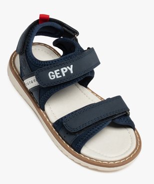 Sandales sport garçon à scratch - Gepy vue5 - GEMO (ENFANT) - GEMO