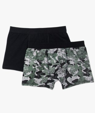 Lot de 2 boxers en coton stretch vue1 - GEMO (JUNIOR) - GEMO