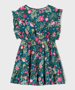 Robe à volants à motifs fleuris fille vue1 - GEMO 4G FILLE - GEMO