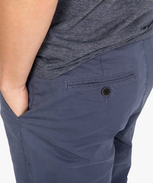 Pantalon chino homme en coton stretch vue2 - GEMO (HOMME) - GEMO