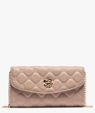 Sac femme forme besace capitonné vue1 - GEMO (ACCESS) - GEMO