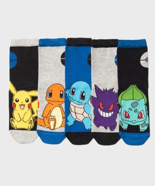 Chaussettes hautes imprimées garçon (lot de 5) - Pokémon vue1 - POKEMON - GEMO
