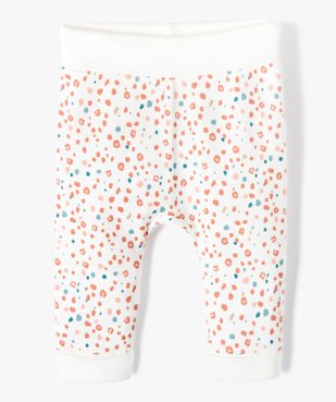 Pantalon souple en maille coton stretch bébé fille vue1 - GEMO 4G BEBE - GEMO