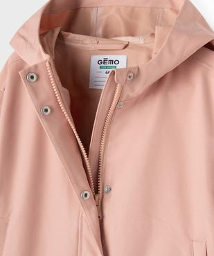 Blouson à capuche léger déperlant fille vue2 - GEMO (ENFANT) - GEMO