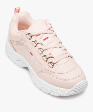 Baskets Dad shoes* femme à lacets et passants métallisés - Fila Strada Low vue5 - FILA - Nikesneakers