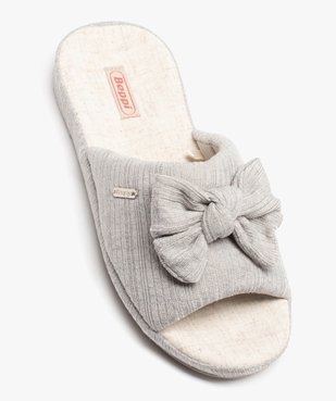 Chaussons mules plats avec noeud femme - Beppi vue5 - BEPPI - GEMO