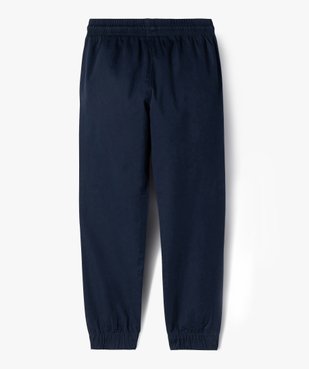 Pantalon jogger en toile garçon vue3 - GEMO (ENFANT) - GEMO