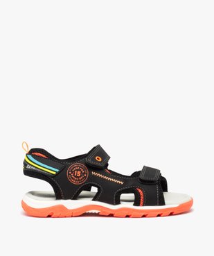 Sandales garçon avec double scratch et à détails fluo vue1 - GEMO (ENFANT) - GEMO