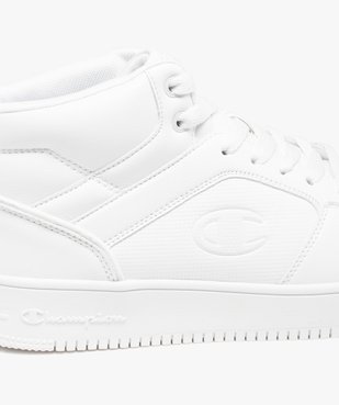 Baskets homme mid-cut unies à col matelassé et à lacets Rebound 2.0 Mid - Champion vue6 - CHAMPION USA - GEMO