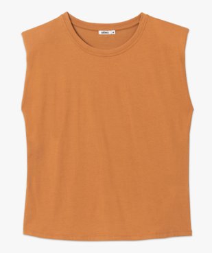 Tee-shirt femme à épaulettes sans manches vue4 - GEMO(FEMME PAP) - GEMO