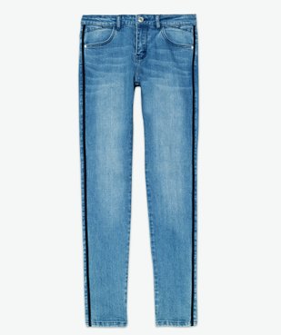 Jean femme slim à bandes latérales en velours vue4 - Nikesneakers(FEMME PAP) - Nikesneakers