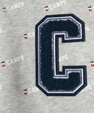 Sweat garçon imprimé avec lettre brodée – Camps United vue2 - CAMPS UNITED - GEMO