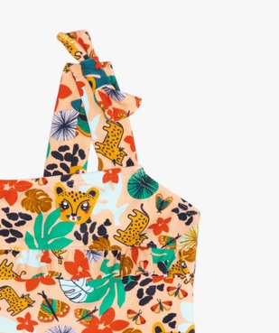 Maillot de bain fille imprimé avec haut couvrant vue2 - GEMO(BEBE DEBT) - GEMO