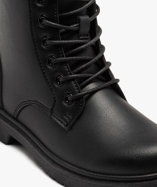 Boots à lacets et semelle crantée fille vue6 - GEMO (ENFANT) - GEMO