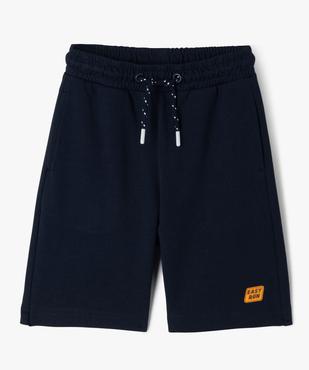 Bermuda en maille avec taille élastique ajustable garçon vue1 - GEMO (ENFANT) - GEMO