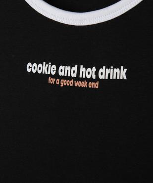 Pyjashort en jersey de coton fille vue2 - GEMO 4G FILLE - GEMO