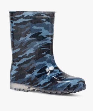 Bottes de pluie garçon motif camouflage vue2 - GEMO (ENFANT) - GEMO