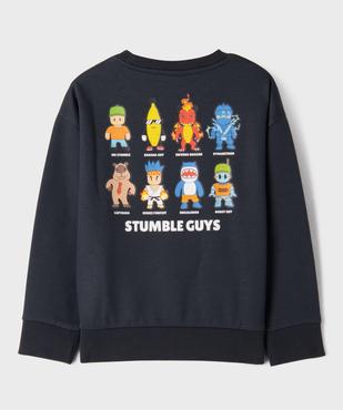 Sweat en molleton doux imprimé devant et dos garçon - Stumble Guys vue3 - STUMBLE GUYS - GEMO