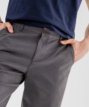 Bermuda chino coupe regular en coton stretch homme vue2 - GEMO (HOMME) - GEMO