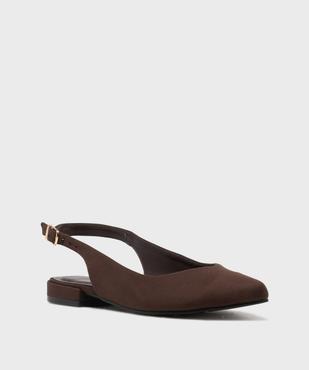 Escarpins slingback à motif léopard et talon plat femme - Follow Me vue2 - FOLLOW ME - GEMO