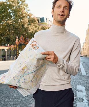 Pull col roulé en maille fine homme vue6 - GEMO 4G HOMME - GEMO
