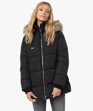 Blouson femme matelassé avec capuche amovible vue1 - GEMO(FEMME PAP) - GEMO