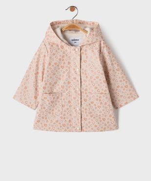 Imperméable chaudement doublé en matière déperlante bébé fille vue2 - GEMO(BEBE DEBT) - GEMO