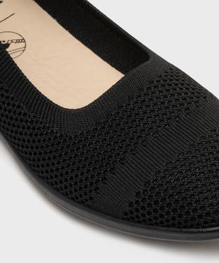 Ballerines confort en maille ajourée à petit talon compensé femme vue6 - G'FLEX - GEMO